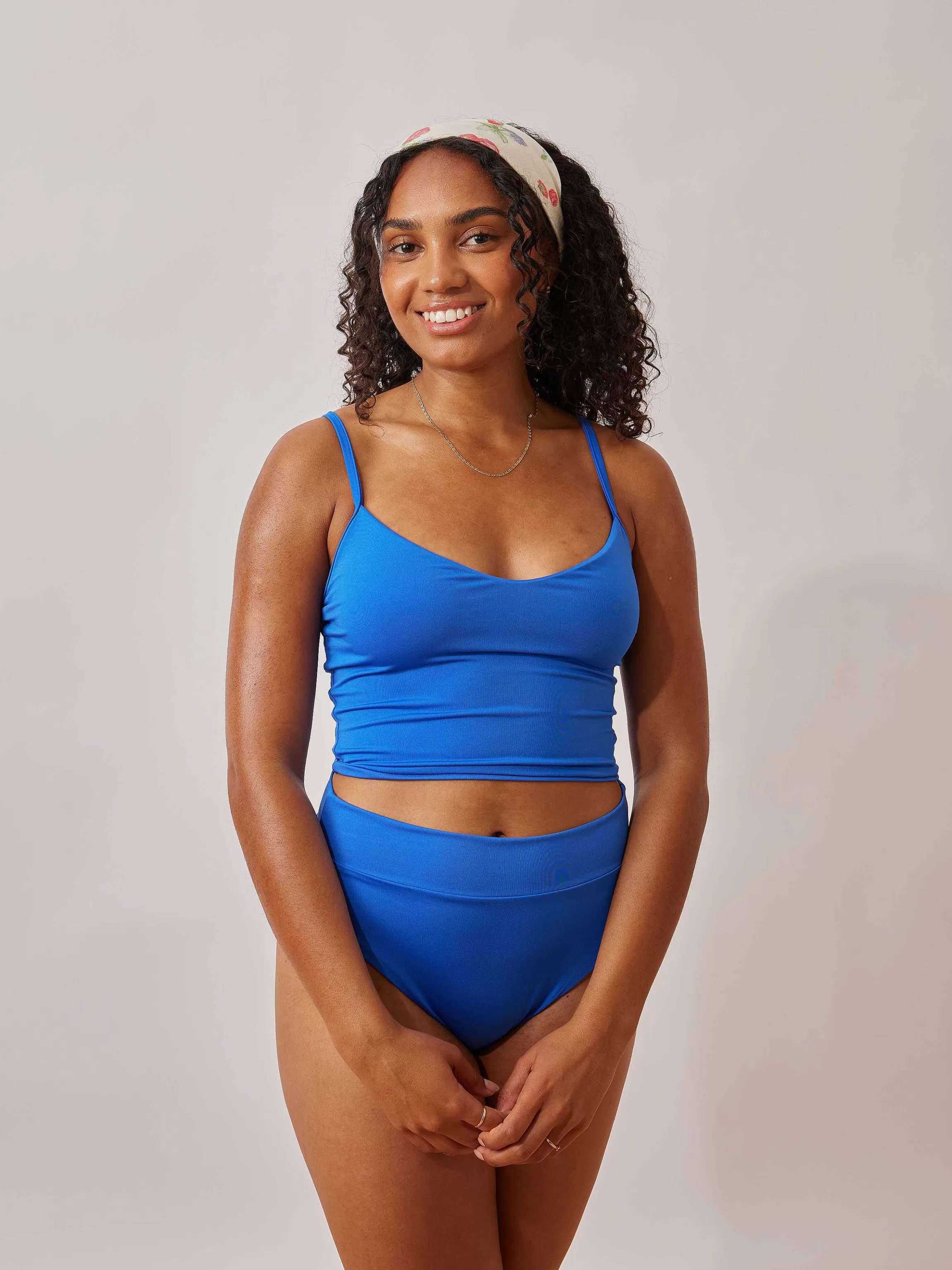 Bikini Bottoms*Djerf Avenue High Waist Bottom Lagoon
